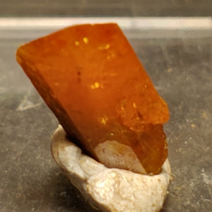 Wulfenite from Red Cloud Mine, Arizona.  0.8 cm #5251