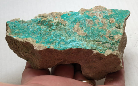 Dioptase, Christmas Mine, Gila County, Arizona. 11.8 cm #622